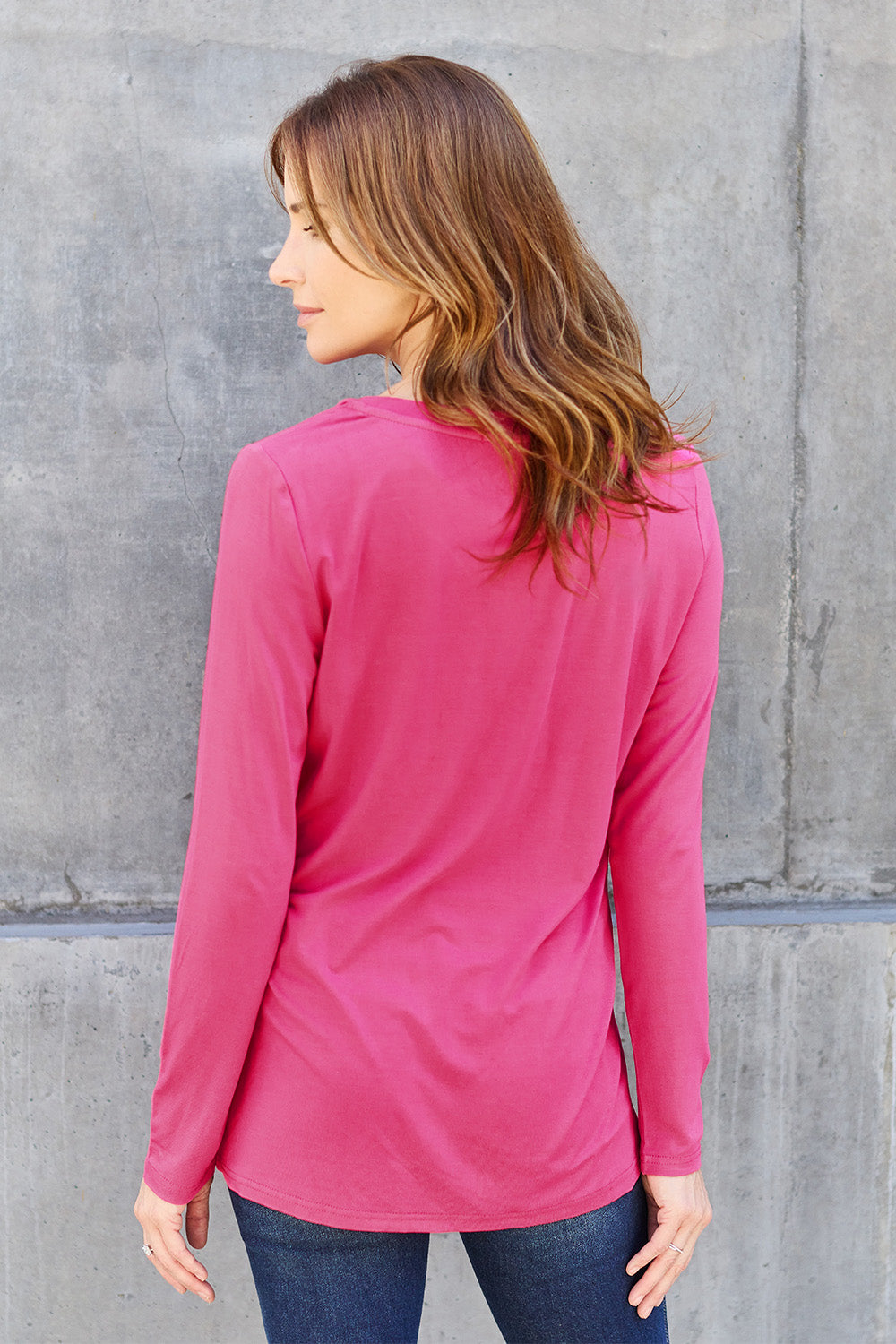 Basic Bae Full Size V-Neck Long Sleeve Top Apparel/Tops Basic Bae Ship from USA TikTok Tops Trendsi USPS Walmart Walmart Apparel Trendsi https://www.cyberehub.com
