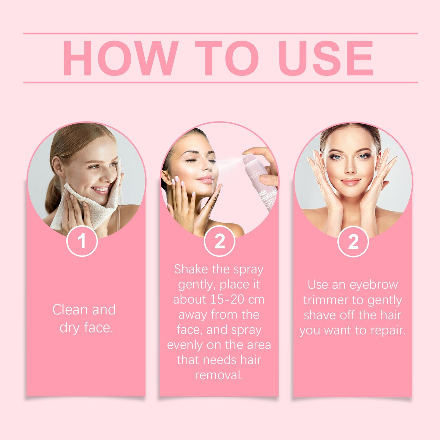 Facial Cleansing Mild Hair Removal Spray Health & Beauty Health & Beauty Under 10 UniversalMaax https://www.cyberehub.com