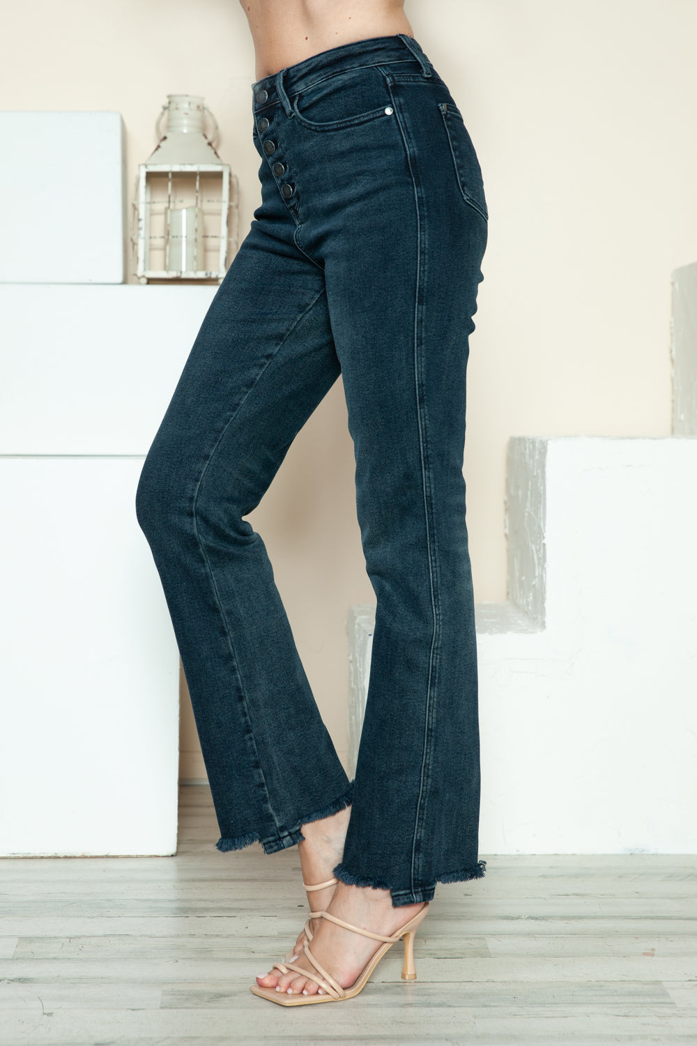 Judy Blue Full Size Button Fly Hem Destroy Straight Jeans Bottoms Bottoms Clothing Judy Blue Ship from USA Women Trendsi https://www.cyberehub.com