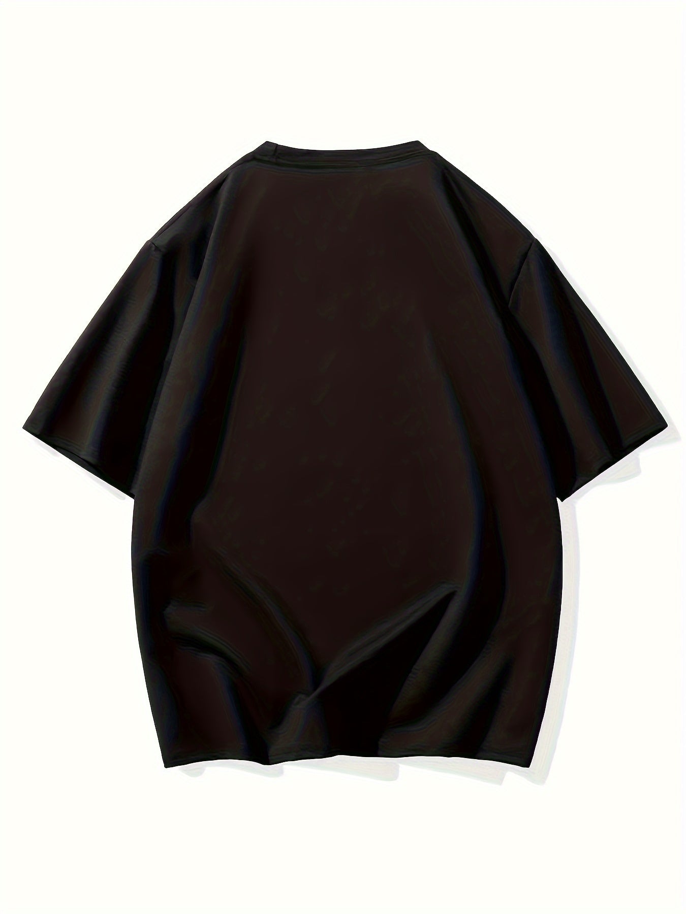 Extra Large Men's Letter Pattern Printed T-shirt - Soft Round Neck, Comfortable Fit, Slightly Elastic Knitted Fabric, Casual Summer T-shirt Apparel/Shirt/Graphic Shirt SNULLO https://www.cyberehub.com