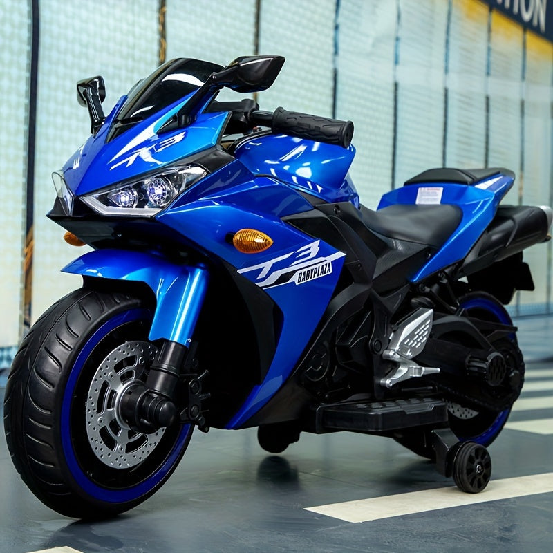 Kids Motorcycle, 12V Motorcycle for kids 3-6 years Boys and Girls 12v7ah Kids Motorcycle Ride On Toy with Training Wheels/manual throttle/ drive by hand /Lighting wheels Giga Kids Toys Giga https://www.cyberehub.com