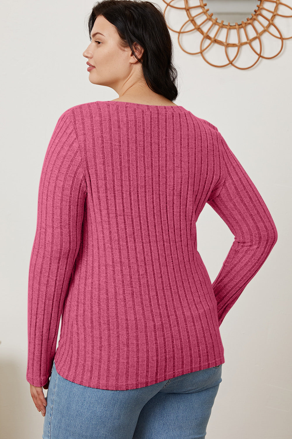 Basic Bae Full Size Ribbed V-Neck Long Sleeve T-Shirt Apparel/Tops Basic Bae Ship from USA TikTok Tops Trendsi USPS Walmart Walmart Apparel Trendsi https://www.cyberehub.com