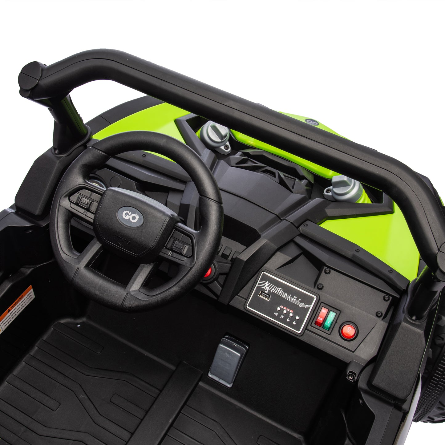 24V Two-Seater Kids Ride On UTV W/Parents Remote Control,Four-Wheel Suspension,Slow Start,Large wheel design,Anti-collision bar,Storage space,Music,USB,Bluetooth,Volume control,LED lights for Kids 3+. Giga Kids Toys Giga https://www.cyberehub.com