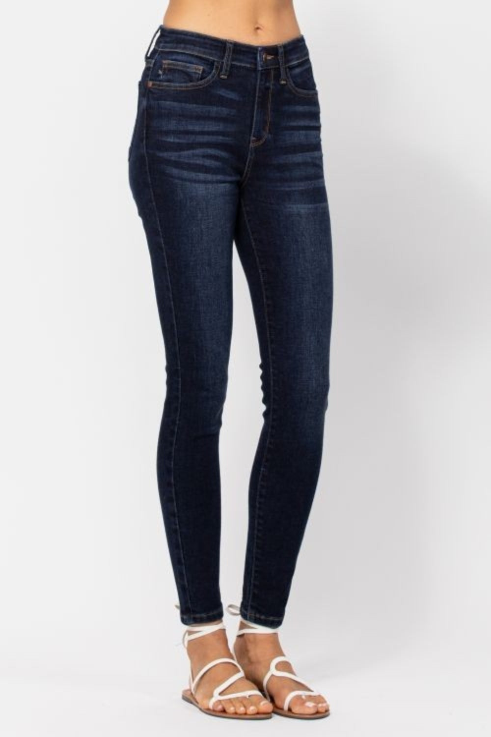 Judy Blue Full Size High Waist Handsand Skinny Jeans Bottoms Bottoms Clothing Judy Blue Ship from USA Women Trendsi https://www.cyberehub.com