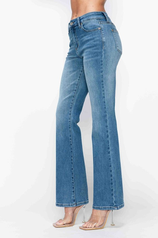 bytos Full Size Cat's Whiskers Mid Rise Bootcut Jeans Apparel Apparel bytos Ship from USA TikTok Trendsi Trendsi https://www.cyberehub.com