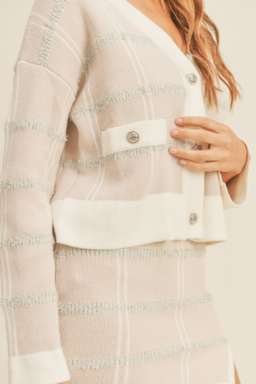 MABLE Plaid Button Down Sweater Cardigan and Mini Skirt Set Shirt Apparel Clothing Tops MABLE Ship from USA Shirts USA Women Trendsi https://www.cyberehub.com
