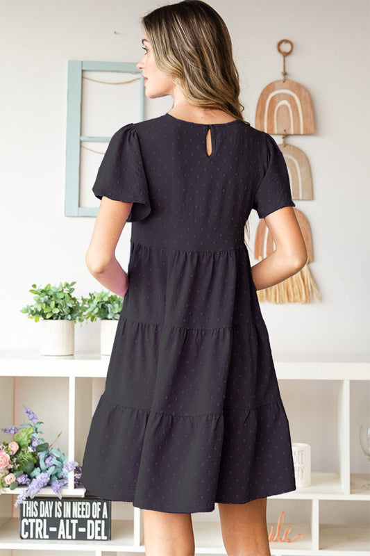 Heimish Swiss Dot Short Sleeve Tiered Dress Apparel/Dress Dress Heimish Memorial Day Sale Ship from USA TikTok Trendsi USPS Walmart Walmart Apparel Trendsi https://www.cyberehub.com