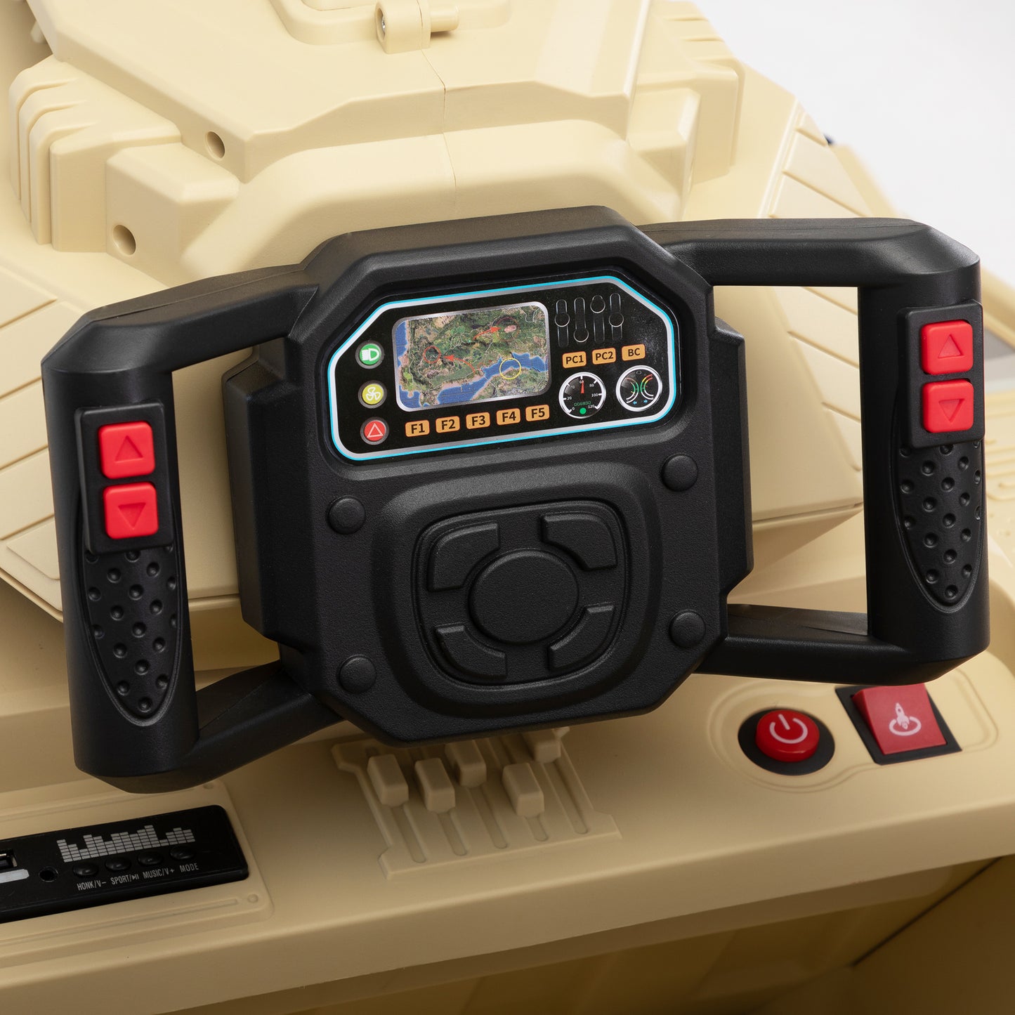 Ride On Tank 24V Thunder Tank Car with Fighting Cannon and Rotating Turret, Remote Control, Lights, Music, Military Battery Powered Truck Toy Gift for Boys Girls, 3-8 Years Old, Desert Yellow Car Giga GNJ Toys Walmart Giga https://www.cyberehub.com