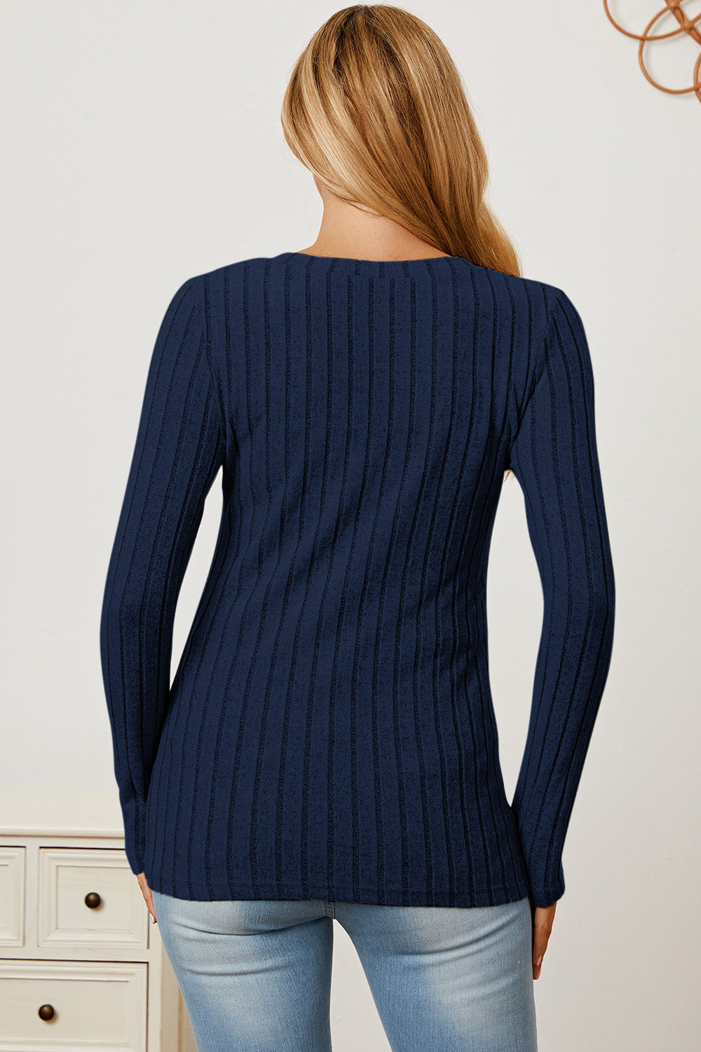 Basic Bae Full Size Ribbed V-Neck Long Sleeve T-Shirt Apparel/Tops Basic Bae Ship from USA TikTok Tops Trendsi USPS Walmart Walmart Apparel Trendsi https://www.cyberehub.com