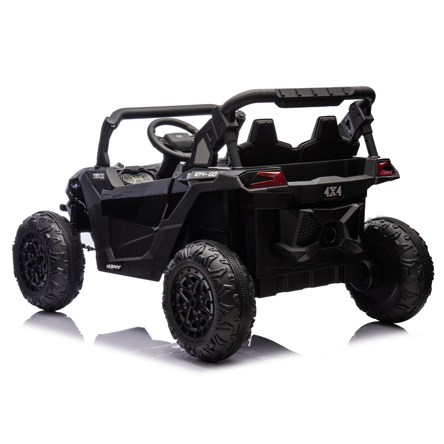24V Two-Seater Kids Ride On UTV W/Parents Remote Control,Four-Wheel Suspension,Slow Start,Large wheel design,Anti-collision bar,Storage space,Music,USB,Bluetooth,Volume control,LED lights for Kids 3+. Giga Kids Toys Giga https://www.cyberehub.com