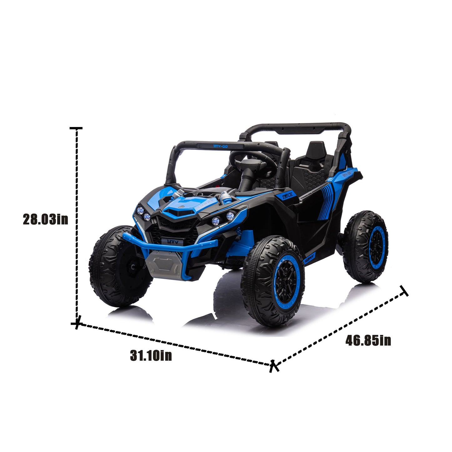 24V Two-Seater Kids Ride On UTV W/Parents Remote Control,Four-Wheel Suspension,Slow Start,Large wheel design,Anti-collision bar,Storage space,Music,USB,Bluetooth,Volume control,LED lights for Kids 3+. Giga Kids Out of stock Toys Giga https://www.cyberehub.com