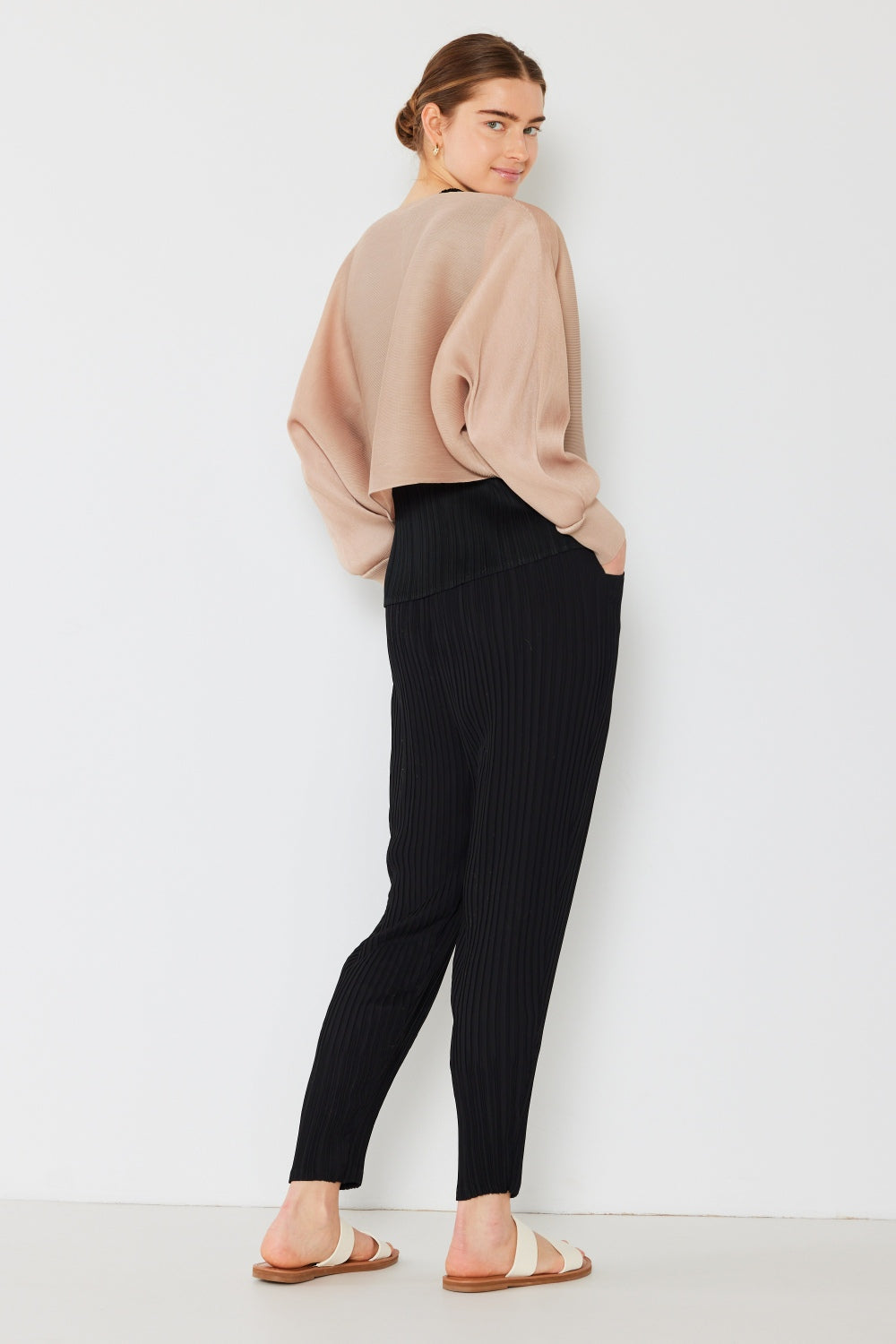 Marina West Swim Rib Pleated Puff Sleeve Bolero Cardigan Shirt Apparel Clothing Tops Marina West Swim Ship from USA Shirts USA Women Trendsi https://www.cyberehub.com