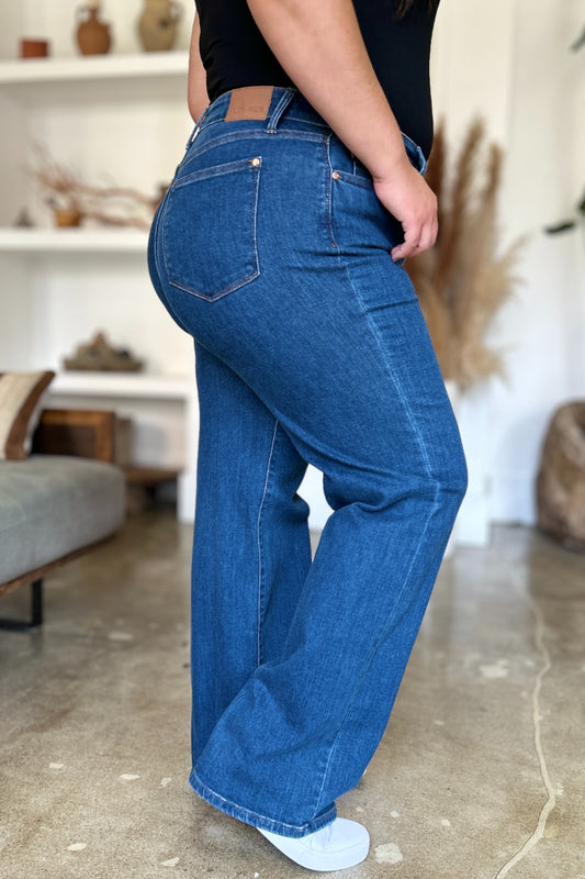 Judy Blue Full Size High Rise Straight Jeans Bottoms Bottoms Clothing Judy Blue Pants Ship from USA Women Trendsi https://www.cyberehub.com