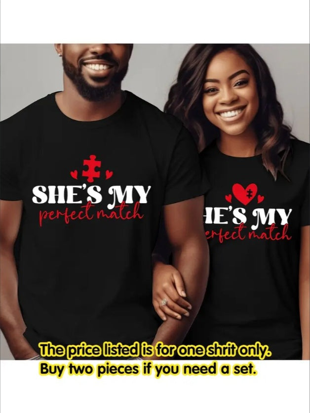 Love Valentine'S Day T-Shirt, Couple T-Shirt, Couple Christmas, Fashion Casual T-Shirt, Short-Sleeved T-Shirt Apparel/Shirt/Graphic Shirt SNULLO https://www.cyberehub.com
