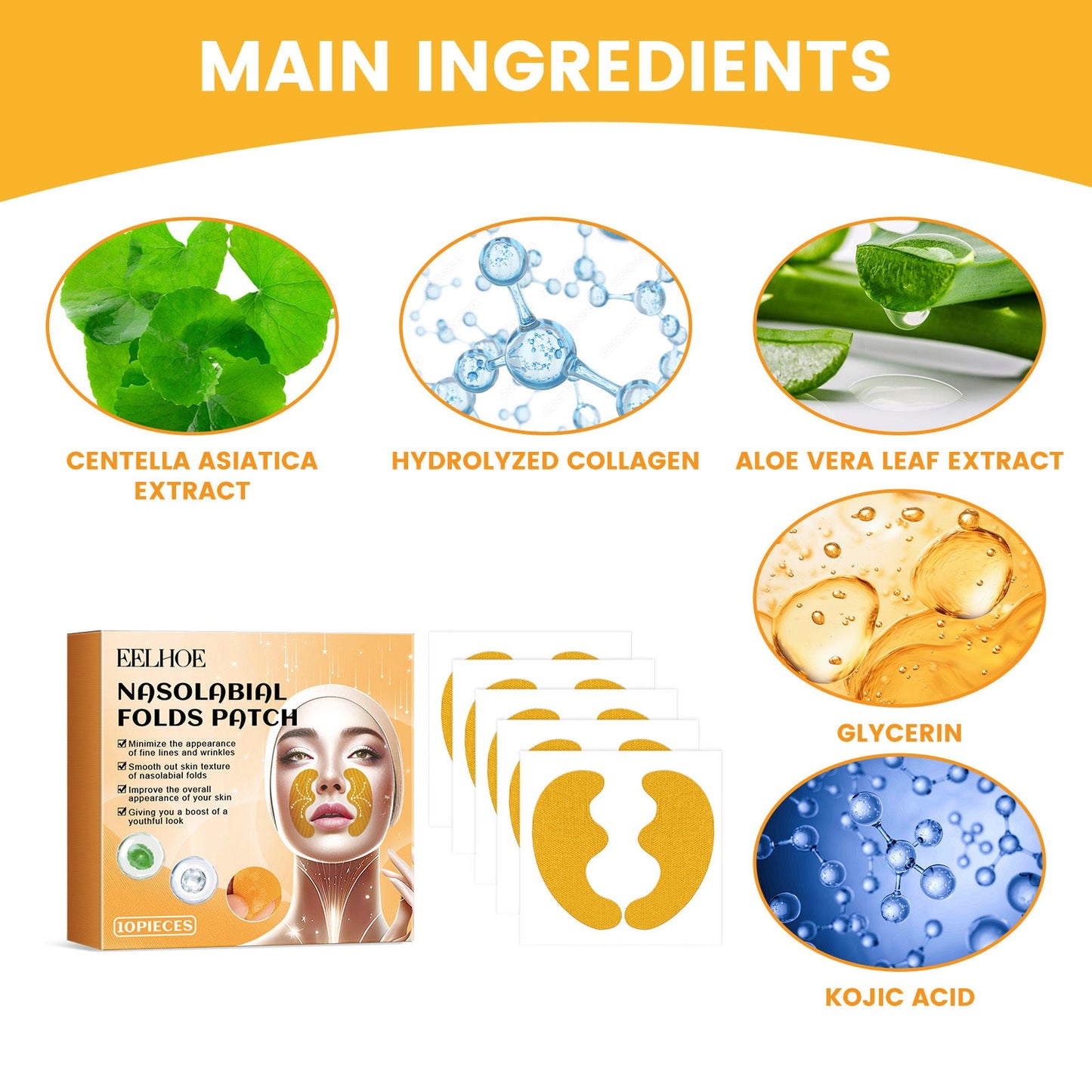 EELHOE Nasolabial Folds Patch, Fade Fine Lines Law Lines Lifting And Tightening Facial Skin Moisturizing And Hydrating Health & Beauty Health & Beauty Under 10 UniversalMaax https://www.cyberehub.com