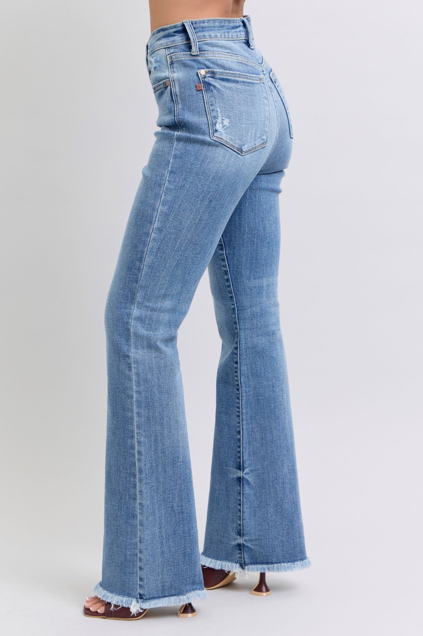 Judy Blue Full Size Raw Hem High Rise Bootcut Jeans Apparel Apparel Judy Blue Ship from USA TikTok Trendsi Trendsi https://www.cyberehub.com