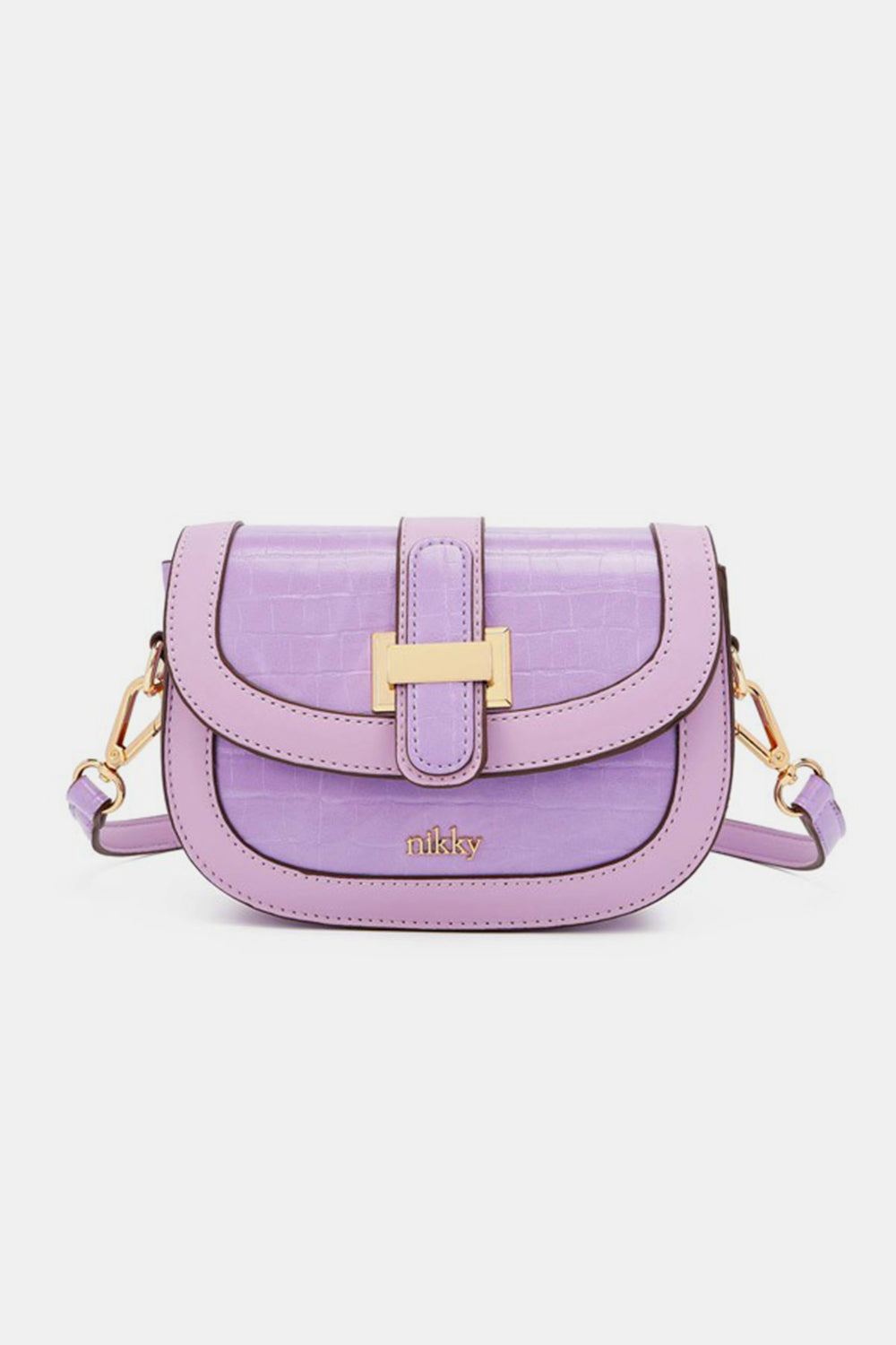 Nicole Lee USA Croc Embossed Crossbody Bag Lavender One Size Nicole Lee USA Ship from USA TikTok USA Trendsi https://www.cyberehub.com