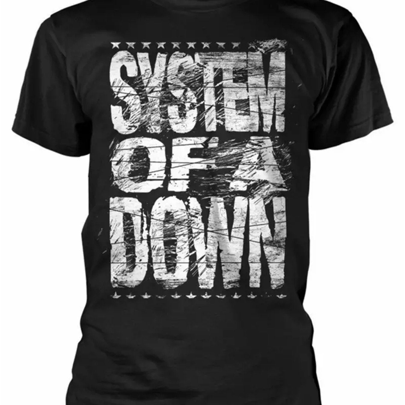 Extra Large Men's Letter Pattern Printed T-shirt - Soft Round Neck, Comfortable Fit, Slightly Elastic Knitted Fabric, Casual Summer T-shirt Black Apparel/Mens/Shirts Apparel CJ POD T-Shirt USa CJ https://www.cyberehub.com