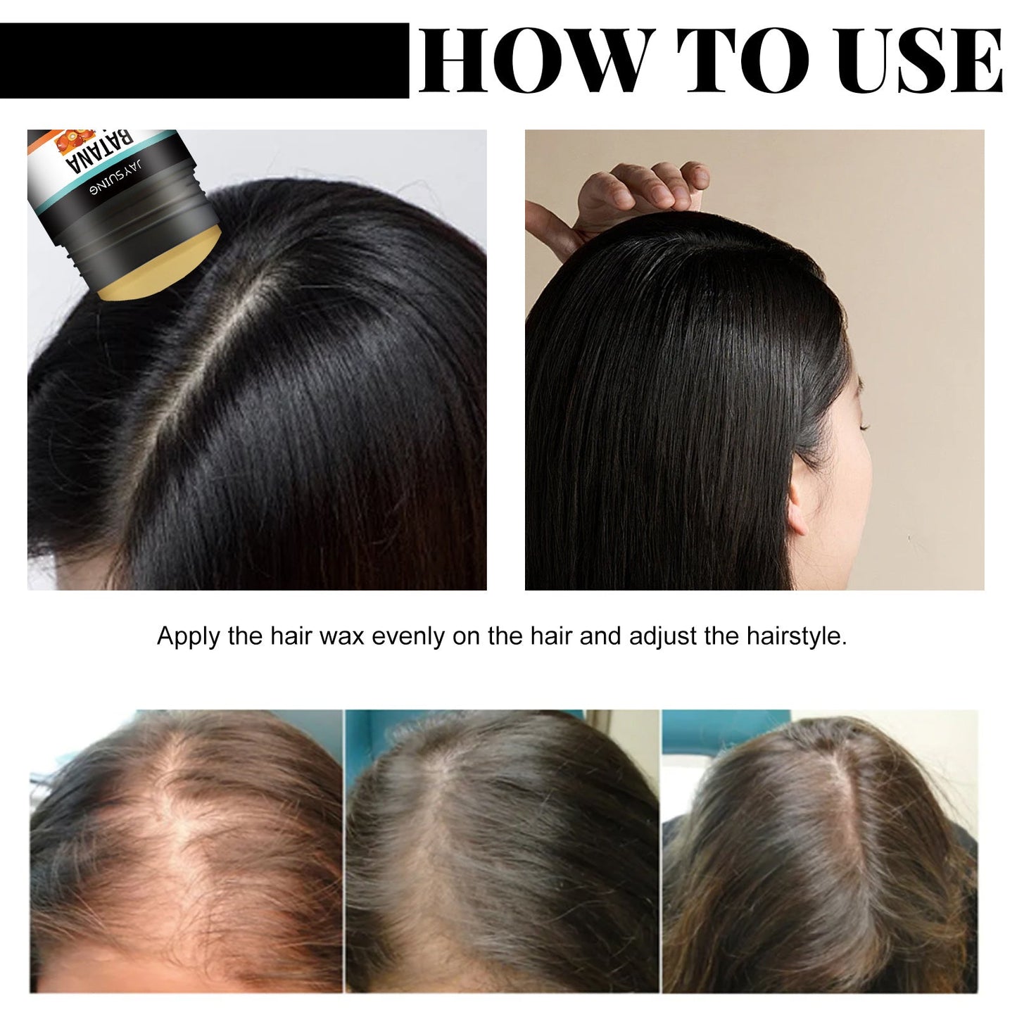 Fluffy Natural Glossy Hair Wax Stick Health & Beauty Health & Beauty Under 10 UniversalMaax https://www.cyberehub.com