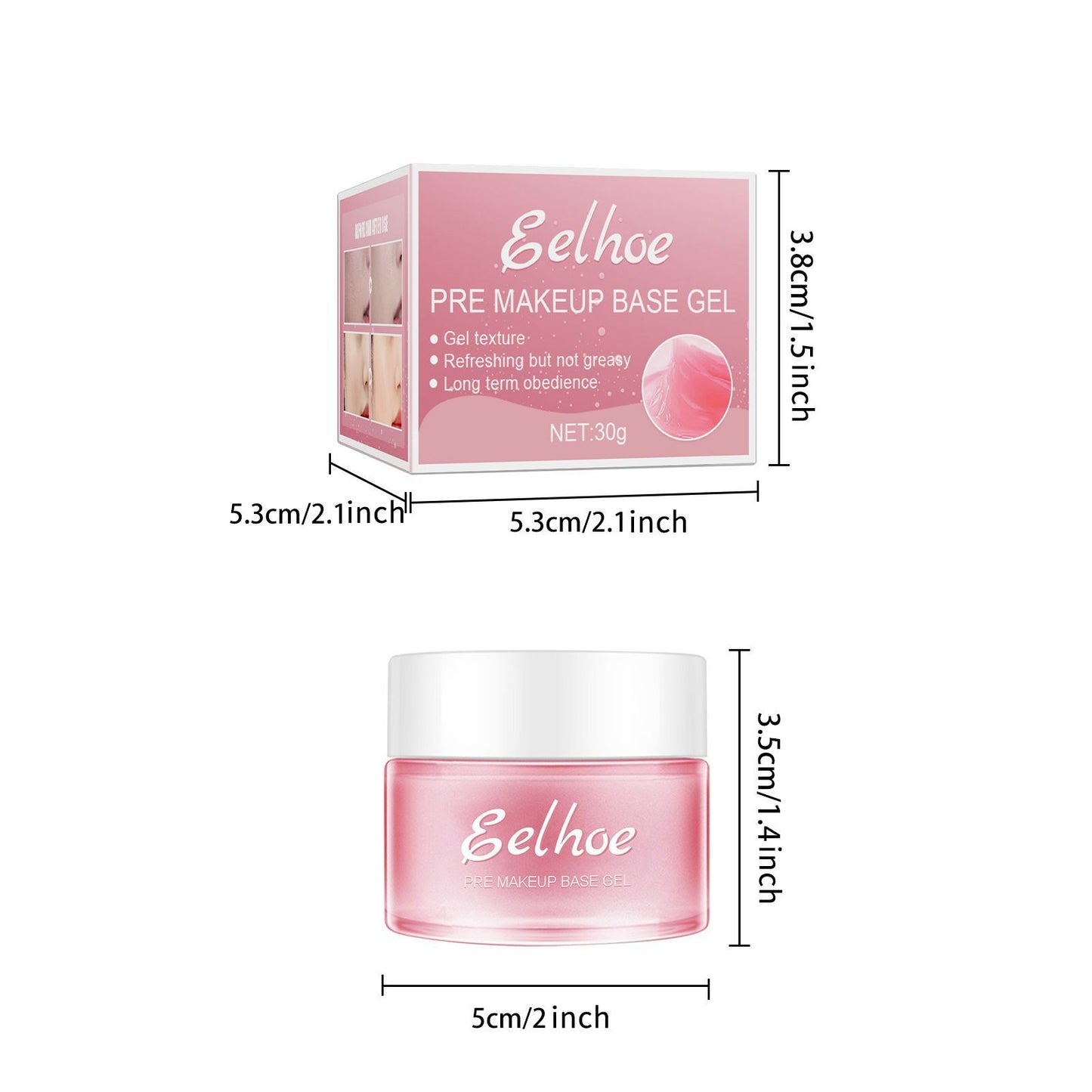 EELHOE Makeup Base Gel Makeup Moisturizer Firming Skin Isolating Base Concealer Health Beauty CJ USa USPS Muqe https://www.cyberehub.com