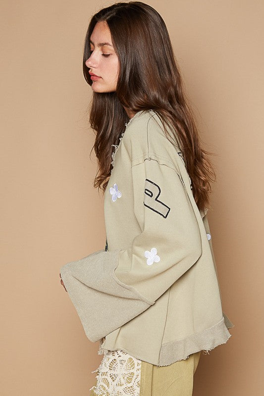 POL Peace Embroidered Exposed Seam Back Ruffle V-Neck Top Apparel Apparel POL Ship from USA TikTok Trendsi Trendsi https://www.cyberehub.com