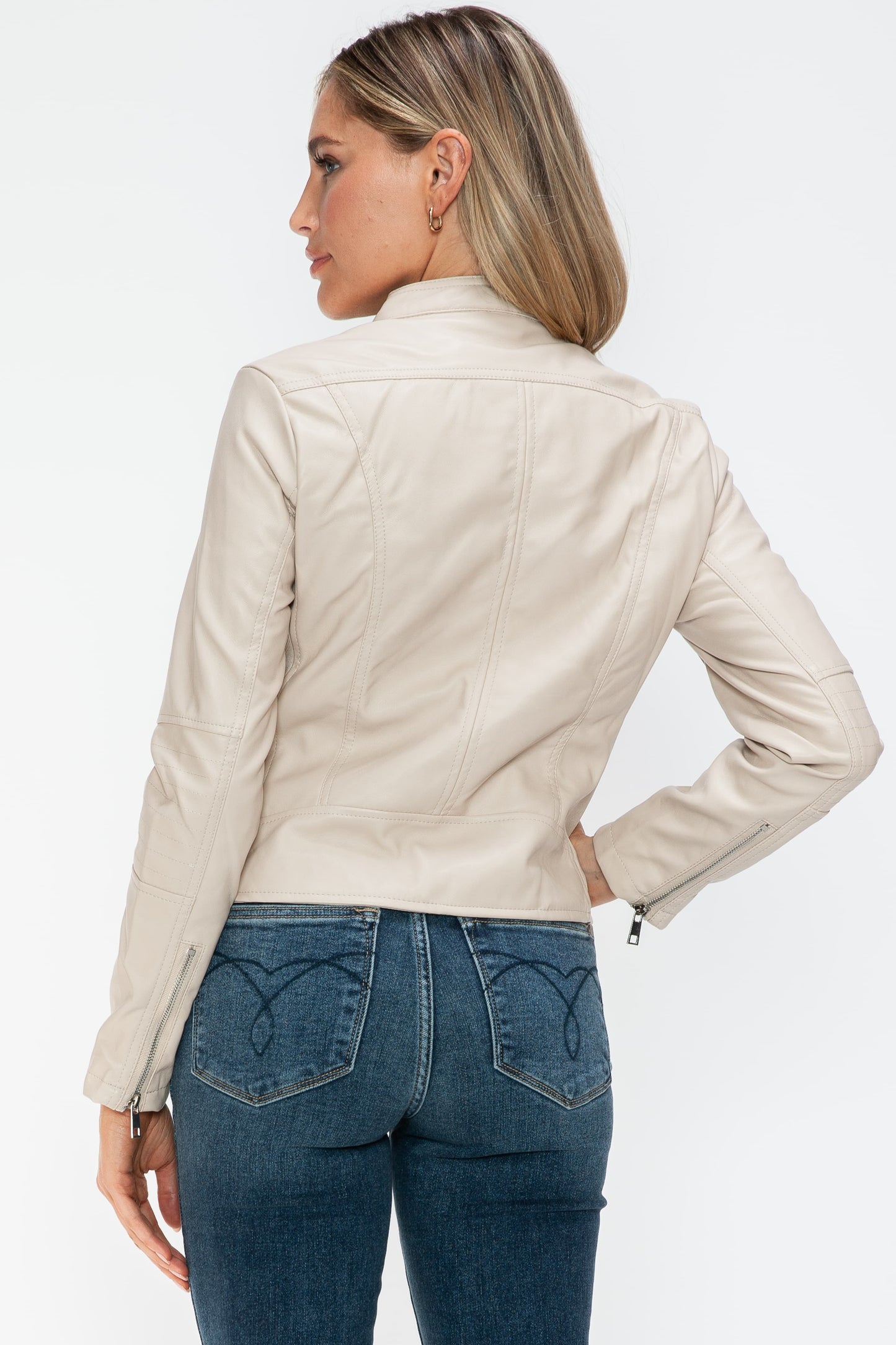 Snobbish PU Leather Zip Up Jacket with Pockets Tops/Jackets/Sweaters Clothing Tops Ship from USA Snobbish TikTok Trendsi USPS Walmart Trendsi https://www.cyberehub.com