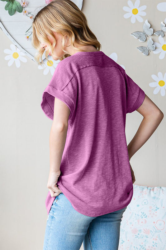Heimish Full Size Short Sleeve Round Neck T-Shirt Apparel/Tops Heimish Ship from USA TikTok Tops Trendsi USPS Walmart Walmart Apparel Trendsi https://www.cyberehub.com