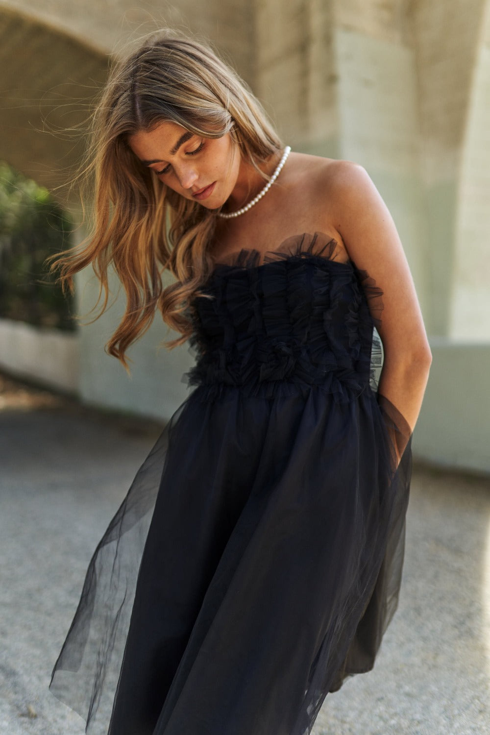 J.NNA Mesh Ruffle Tube Top Swing Dress Apparel/Dress Dress J.NNA Ship from USA TikTok Trendsi USPS Walmart Walmart Apparel Trendsi https://www.cyberehub.com
