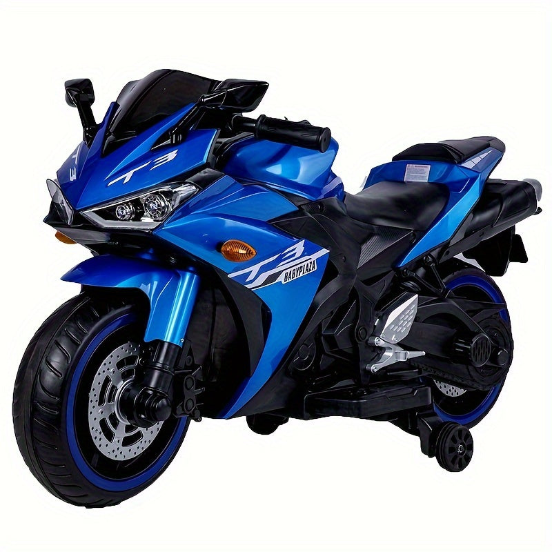 Kids Motorcycle, 12V Motorcycle for kids 3-6 years Boys and Girls 12v7ah Kids Motorcycle Ride On Toy with Training Wheels/manual throttle/ drive by hand /Lighting wheels Giga Kids Toys Giga https://www.cyberehub.com