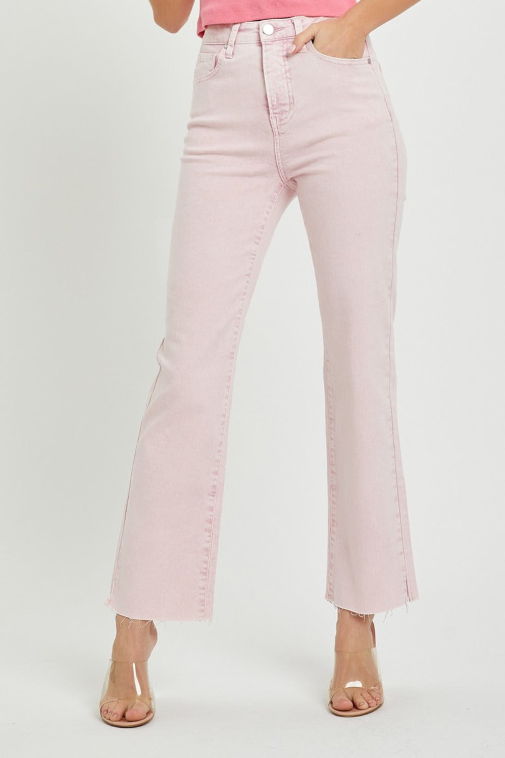 RISEN Full Size High Rise Tummy Control Straight Jeans Bottoms Bottoms Clothing Pants RISEN Ship from USA Women Trendsi https://www.cyberehub.com