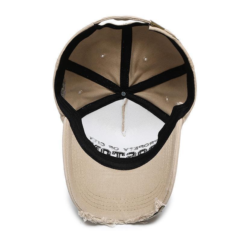 Women's Fashion Embroidered Ripped Cool Baseball Hat Apparel/Hat CJ Hat Ship From China CJ https://www.cyberehub.com