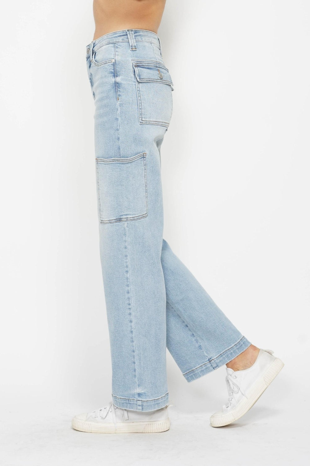 Judy Blue Full Size High Waist Straight Cargo Jeans Bottoms Bottoms Clothing Judy Blue Ship from USA Women Trendsi https://www.cyberehub.com