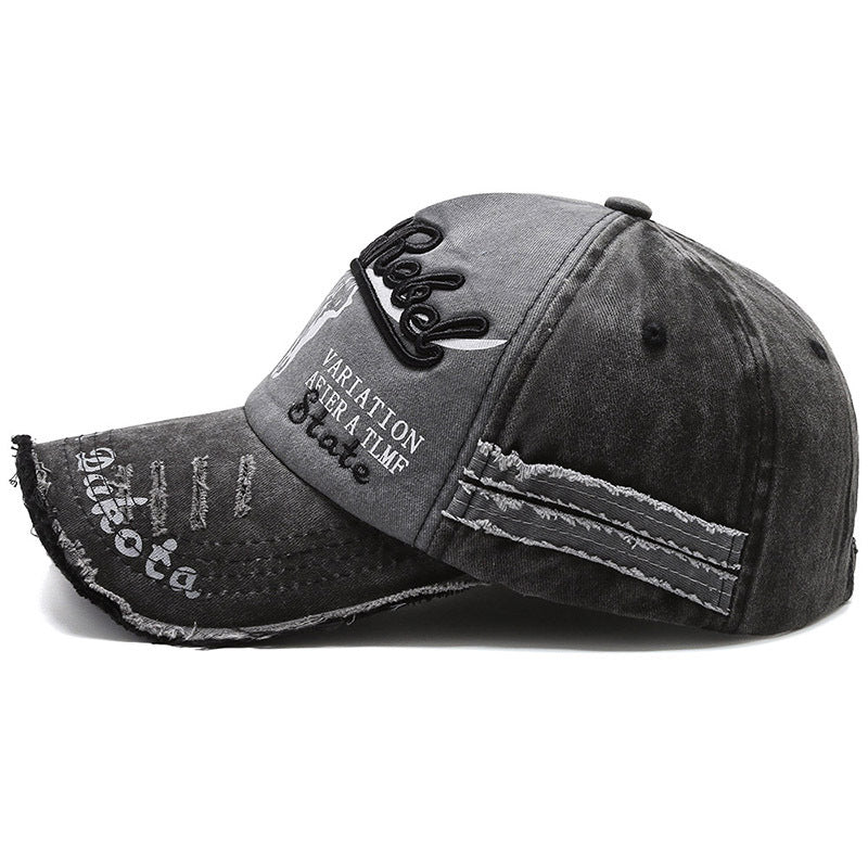 Vintage Embroidered Letter Washed Baseball Cap Apparel/Hat CJ Hat Ship From China CJ https://www.cyberehub.com