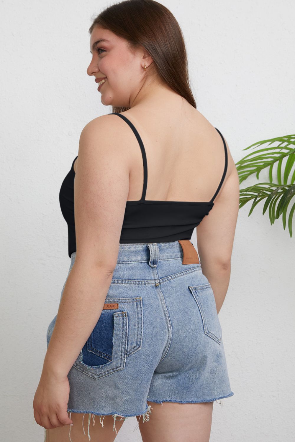 Basic Bae Full Size Round Neck Slim Cami Apparel/Tops Basic Bae Ship from USA TikTok Tops Trendsi USPS Walmart Walmart Apparel Trendsi https://www.cyberehub.com