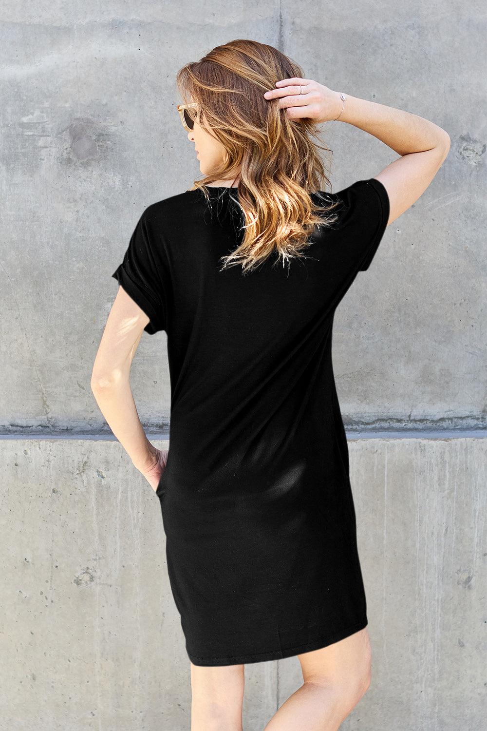 Basic Bae Bamboo Full Size Round Neck Short Sleeve Dress with Pockets Apparel/Dress Basic Bae Dress Ship from USA TikTok Trendsi USPS Walmart Walmart Apparel Trendsi https://www.cyberehub.com