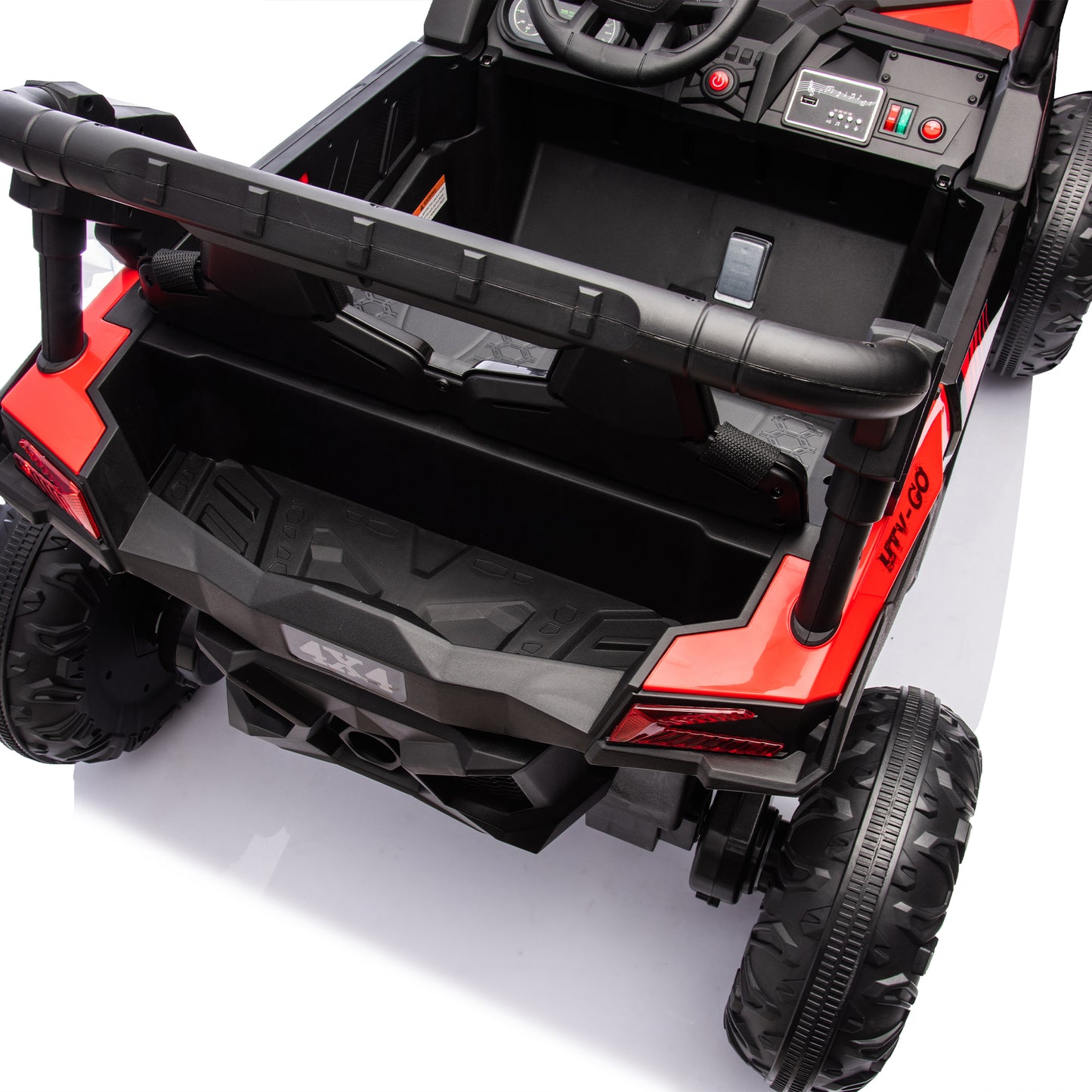 24V Two-Seater Kids Ride On UTV W/Parents Remote Control,Four-Wheel Suspension,Slow Start,Large wheel design,Anti-collision bar,Storage space,Music,USB,Bluetooth,Volume control,LED lights for Kids 3+. Giga Kids Toys Giga https://www.cyberehub.com