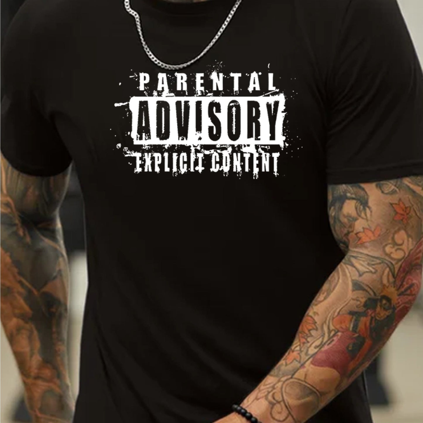 Parents' Advice On Printed T-shirts, Men's T-shirts, Summer Casual Short Sleeved T-shirts Black Apparel/Shirt/Graphic Shirt SNULLO https://www.cyberehub.com