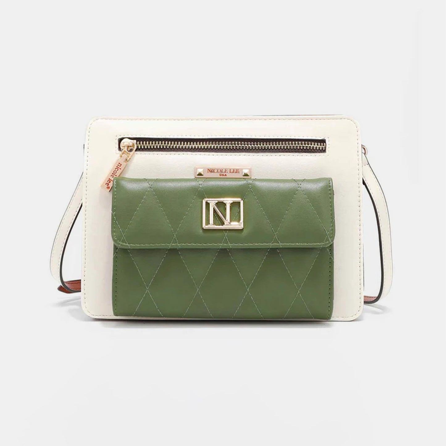 Nicole Lee USA Color Block Crossbody Bag Green One Size Nicole Lee USA Ship from USA TikTok USA Trendsi https://www.cyberehub.com