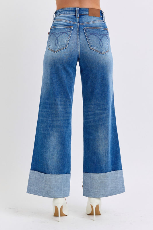 Judy Blue Full Size Distressed High Waist Wide Leg Jeans Apparel Apparel Judy Blue Ship from USA TikTok Trendsi Trendsi https://www.cyberehub.com
