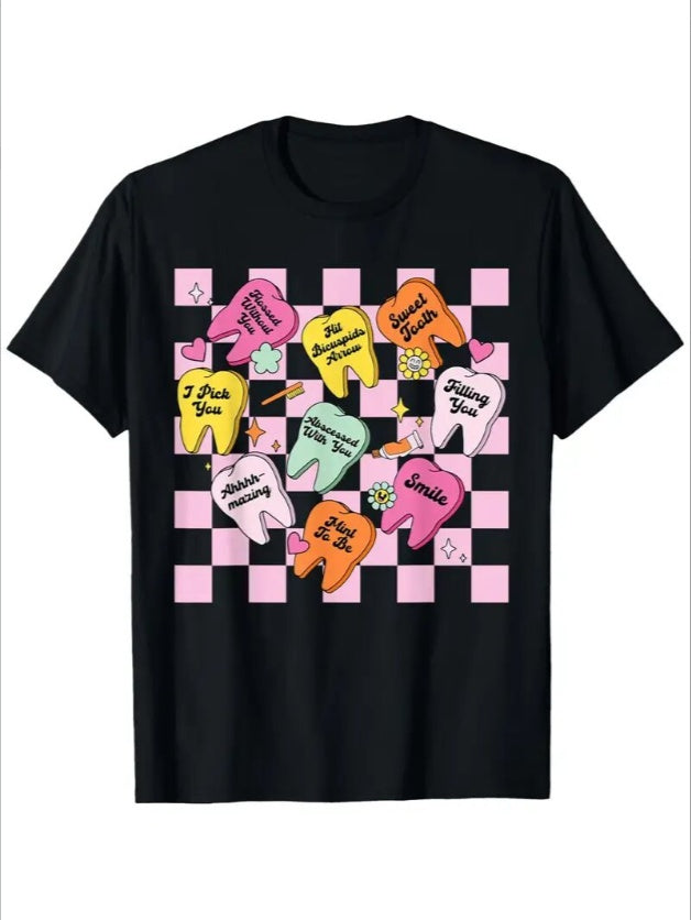Love Valentine'S Day T-Shirt, Couple T-Shirt, Couple Christmas, Fashion Casual T-Shirt, Short-Sleeved T-Shirt Black Apparel/Shirt/Graphic Shirt SNULLO https://www.cyberehub.com