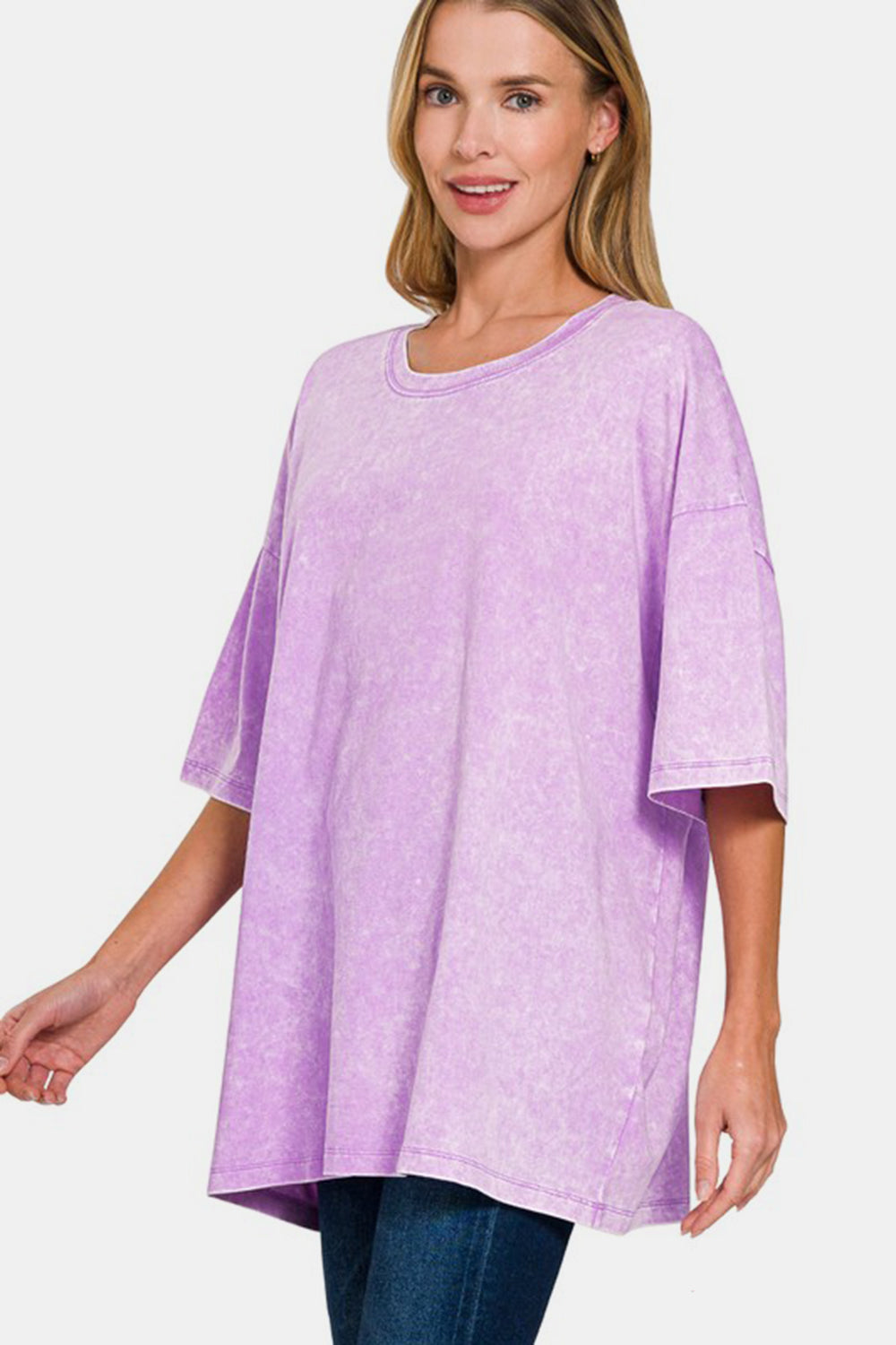 Zenana Full Size Washed Round Neck Drop Shoulder Oversized T-Shirt Apparel/Tops Out of stock Ship from USA TikTok Tops Trendsi USPS Walmart Walmart Apparel Zenana Trendsi https://www.cyberehub.com