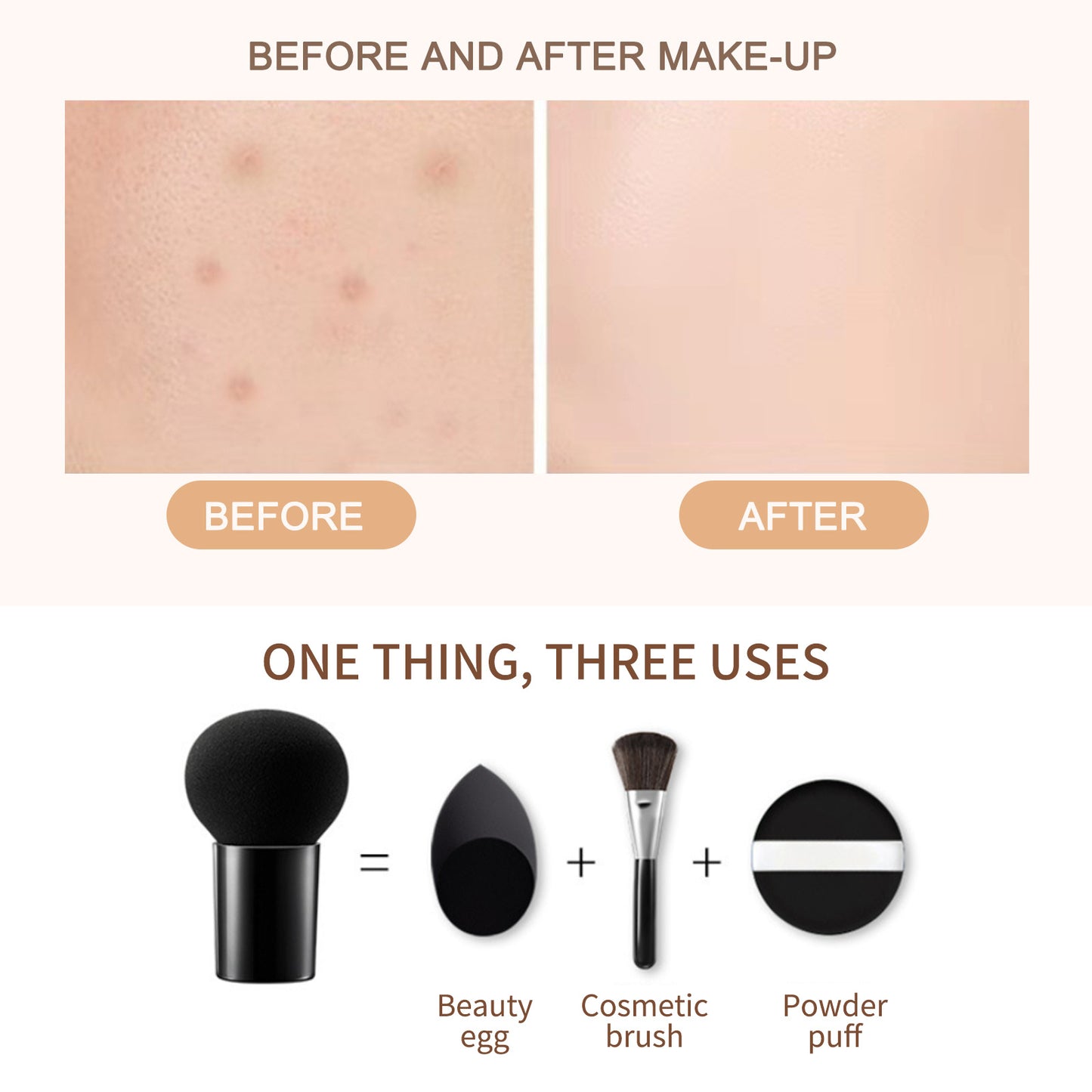 Jayswing Mushroom Head Air Cushion Concealer, Natural Moisturizing, Brightening Skin Tone, Lasting Foundation Make-up Health Beauty CJ USa USPS Muqe https://www.cyberehub.com