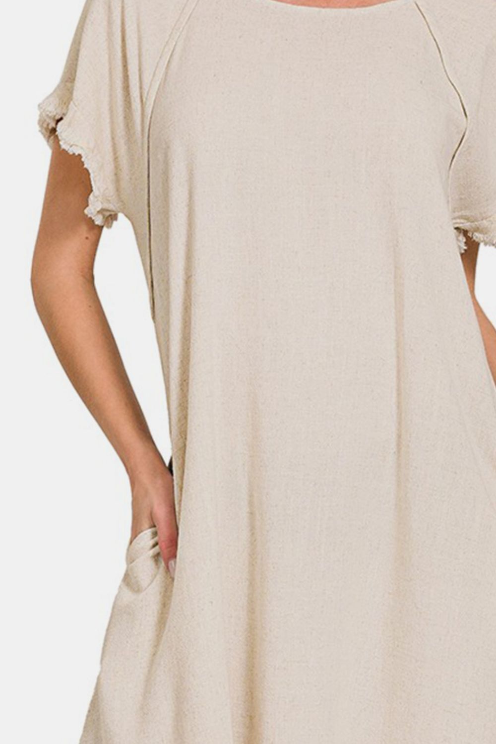 Zenana Fringe Edge High Low Flowy Dress with Pockets Apparel/Dress Dress Ship from USA TikTok Trendsi USPS Walmart Walmart Apparel Zenana Trendsi https://www.cyberehub.com