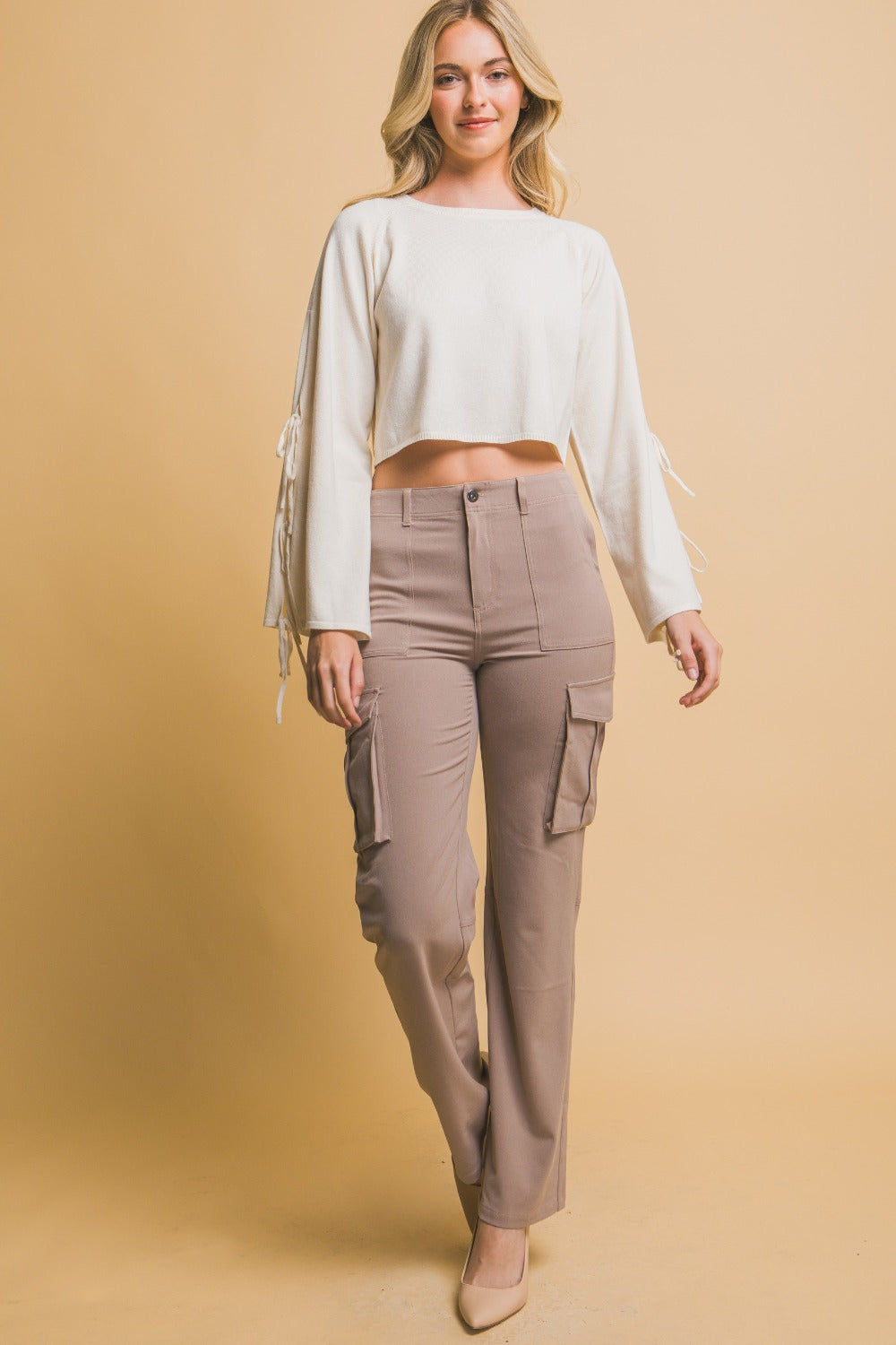Love Tree High Rise Cargo Pants with Pockets Bottoms Bottoms Clothing LOVE TREE Pants Ship from USA Women Trendsi https://www.cyberehub.com
