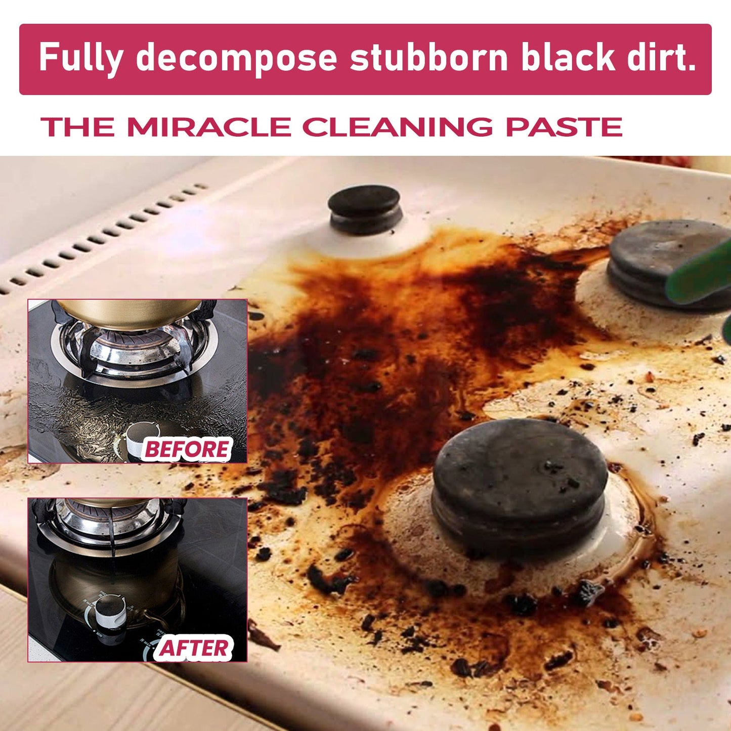 Jakehoe Multi-Purpose Kitchen Cleaning Paste Kitchen Fume Cleaning Paste Is A Powerful Multi-tasking Cleaner For Oil Stains Home & Garden Health & Beauty Under 10 UniversalMaax https://www.cyberehub.com