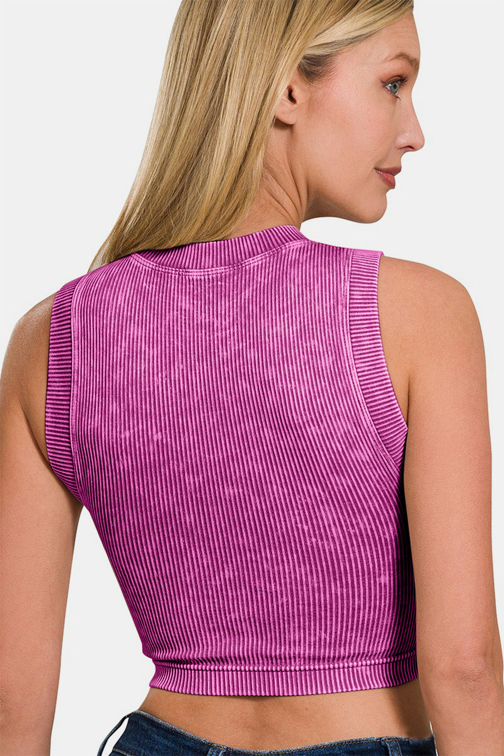 Zenana Washed Ribbed Seamless Crop Tank with Bra Pad Tops/Jackets/Sweaters Clothing Tops Ship from USA TikTok Trendsi USPS Walmart Zenana Trendsi https://www.cyberehub.com