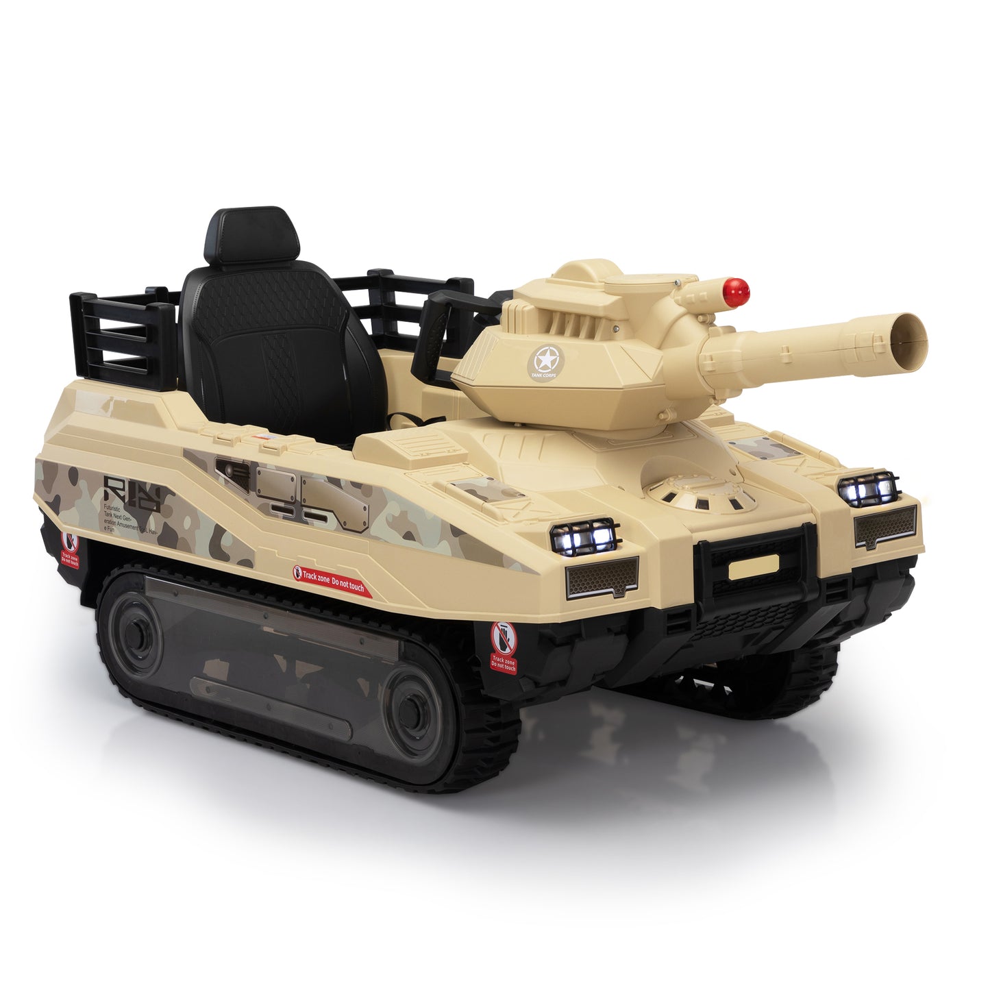 Ride On Tank 24V Thunder Tank Car with Fighting Cannon and Rotating Turret, Remote Control, Lights, Music, Military Battery Powered Truck Toy Gift for Boys Girls, 3-8 Years Old, Desert Yellow Car Giga GNJ Toys Walmart Giga https://www.cyberehub.com