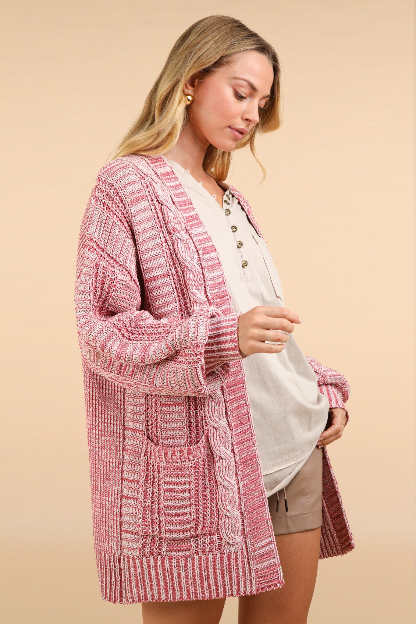 VERY J Cable Knit Open Front Cardigan Tops/Jackets/Sweaters Clothing Tops Ship from USA TikTok Trendsi USPS VERY J Walmart Trendsi https://www.cyberehub.com