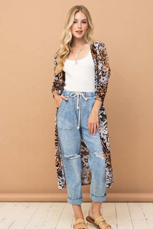 And The Why Leopard Kimono Open Front Longline Cardigan Leopard Shirt And The Why Apparel Clothing Tops Ship from USA Shirts USA Women Trendsi https://www.cyberehub.com