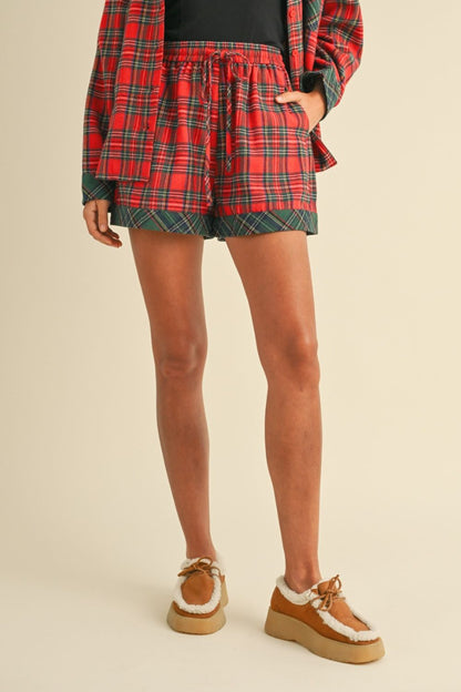 Annie Wear Contrast Plaid Long Sleeve Top and Shorts Set Apparel Annie Wear Apparel Ship from USA TikTok Trendsi Trendsi https://www.cyberehub.com